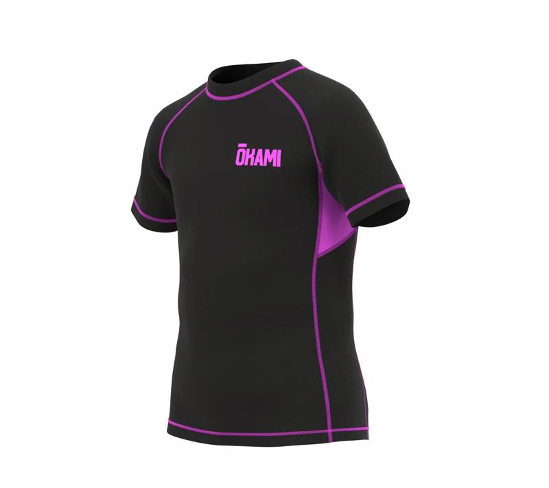 Okami Kids GRAPPLINO RASHGUARD - BLACK/PINK